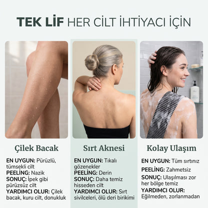 Peeling Etkili Hızlı Kuruyan Duş Lifi